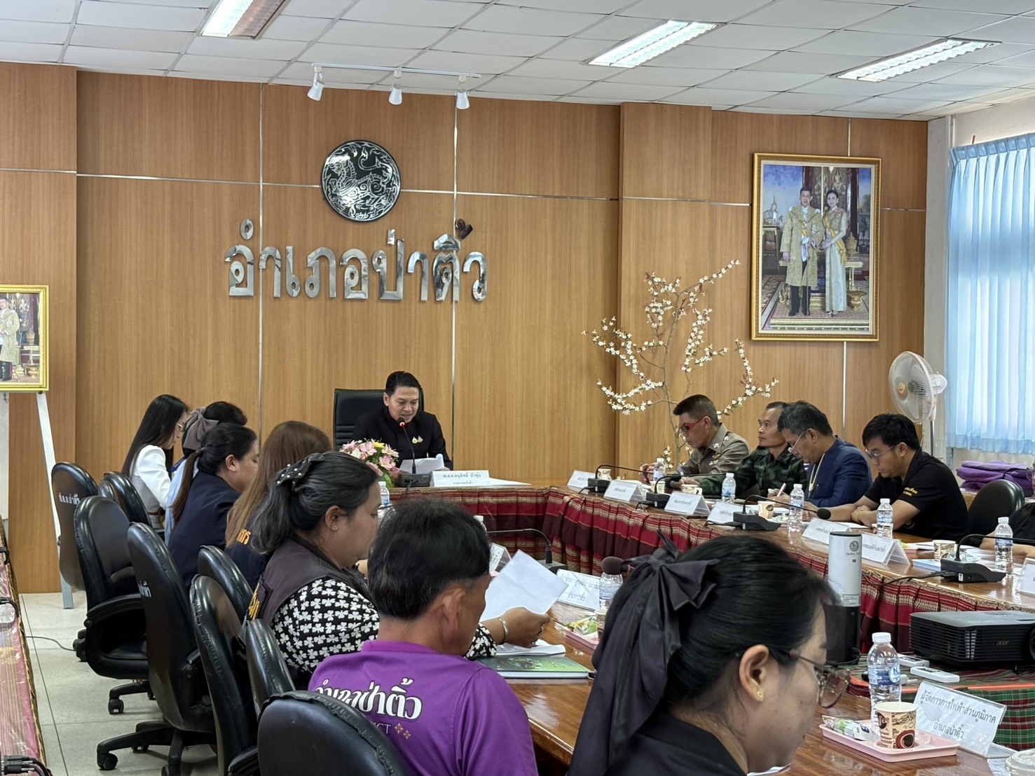 สพอ.ป่าติ้ว ร่วมประชุมหัวหน้าส่วนราชการ ประจำเดือน มิถุนายน 2569